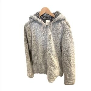 Thread & Supply urban outfitters teddy Sherpa hoodie jacket medium